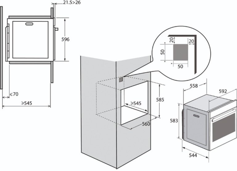 Builtin pyrolytic oven BXP6575X Brandt Electroménager